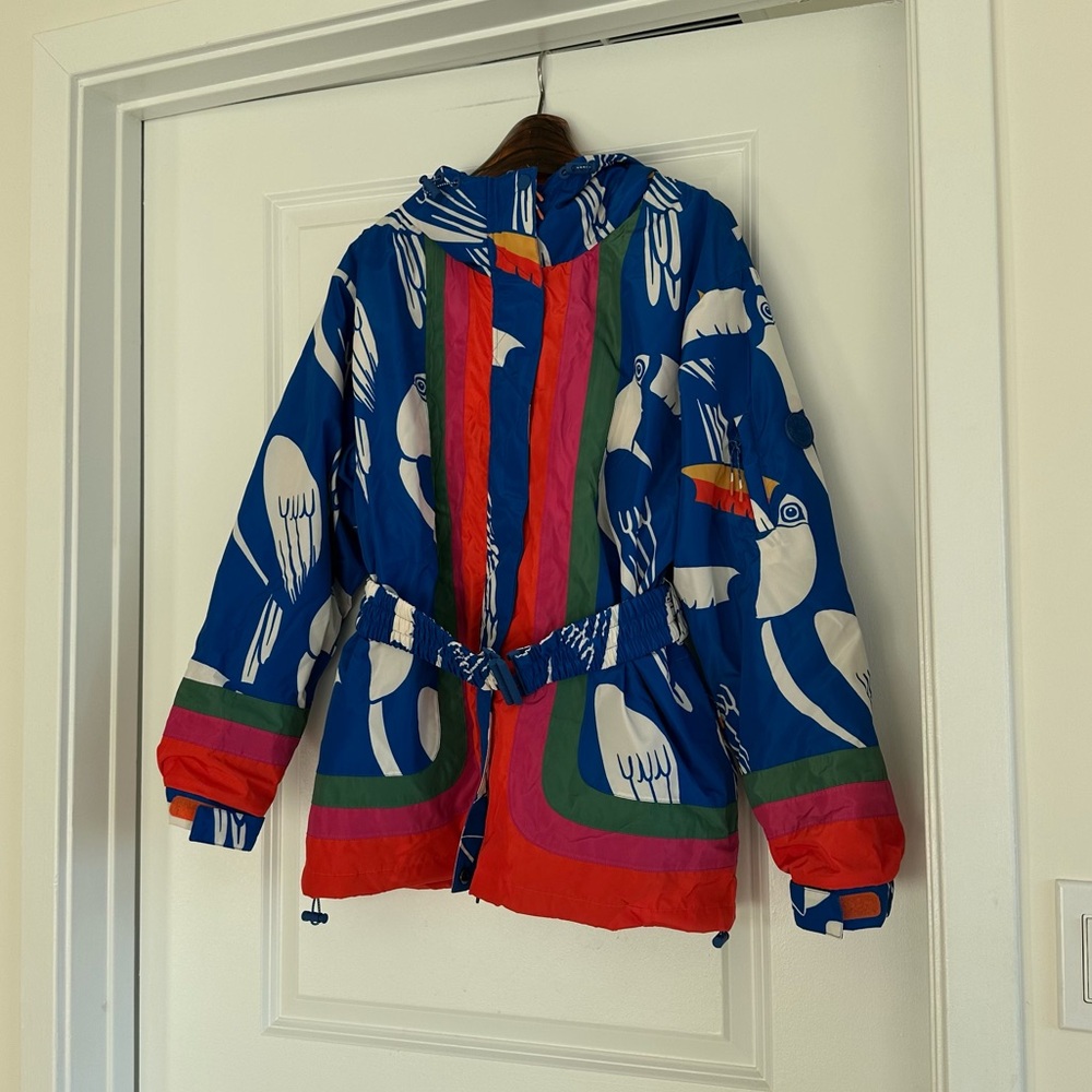 Farm Rio Blue Toucans Ski Jacket - Picture 7 of 11